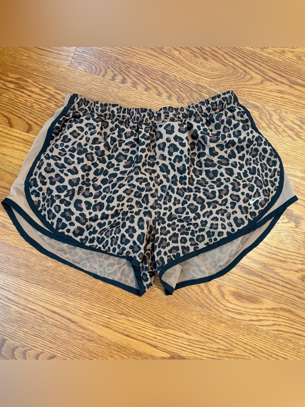 Nike Dri-FIT Tempo Leopard Print Running Shorts XL animal